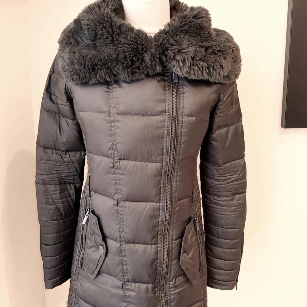 BCBG Max Azria Women Down Puffer Jacket‎ Size XS brown